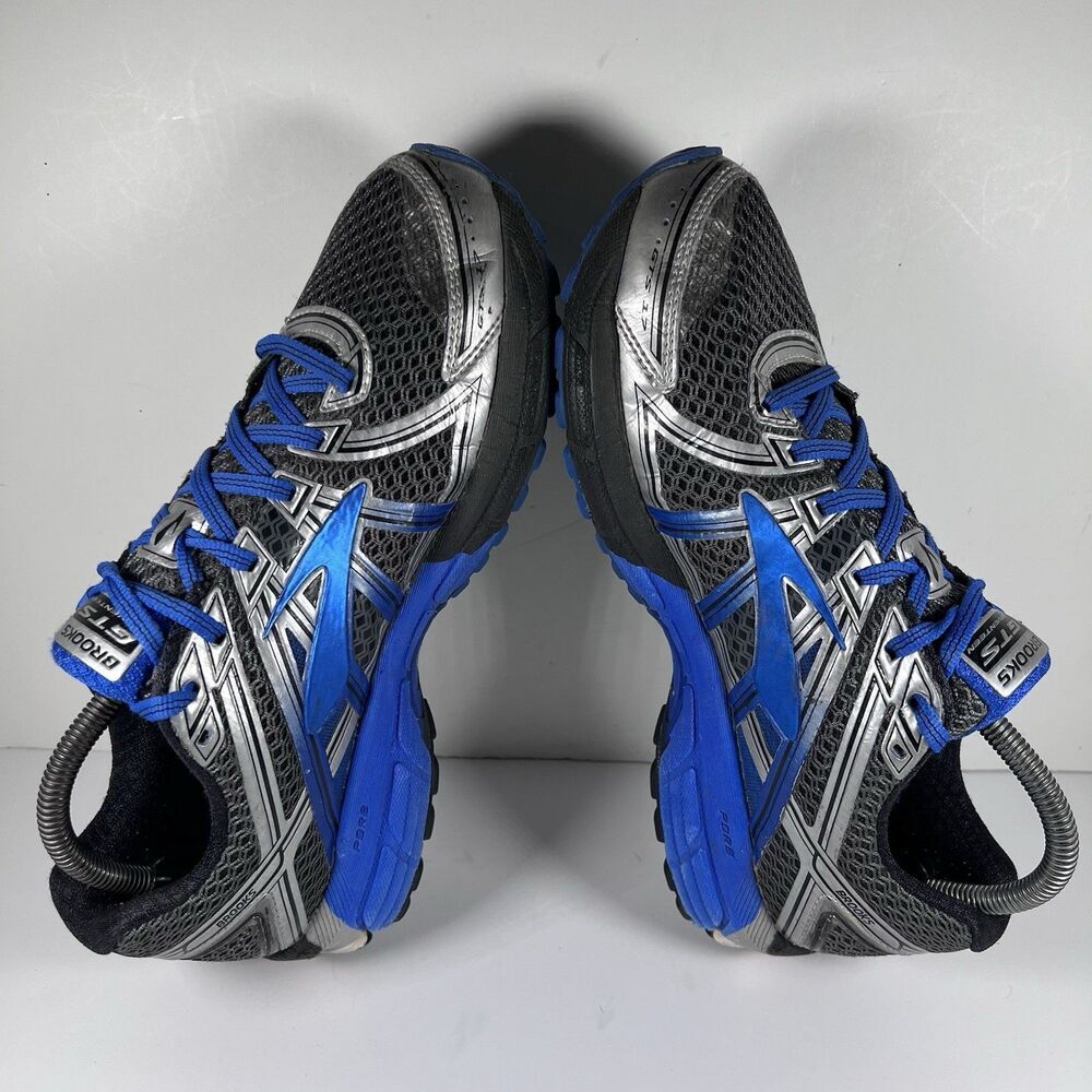 Brooks GTS 17 Blue/Silver Lace Up Running Shoes Sneakers Men's Size 9 - Picture 5 of 8